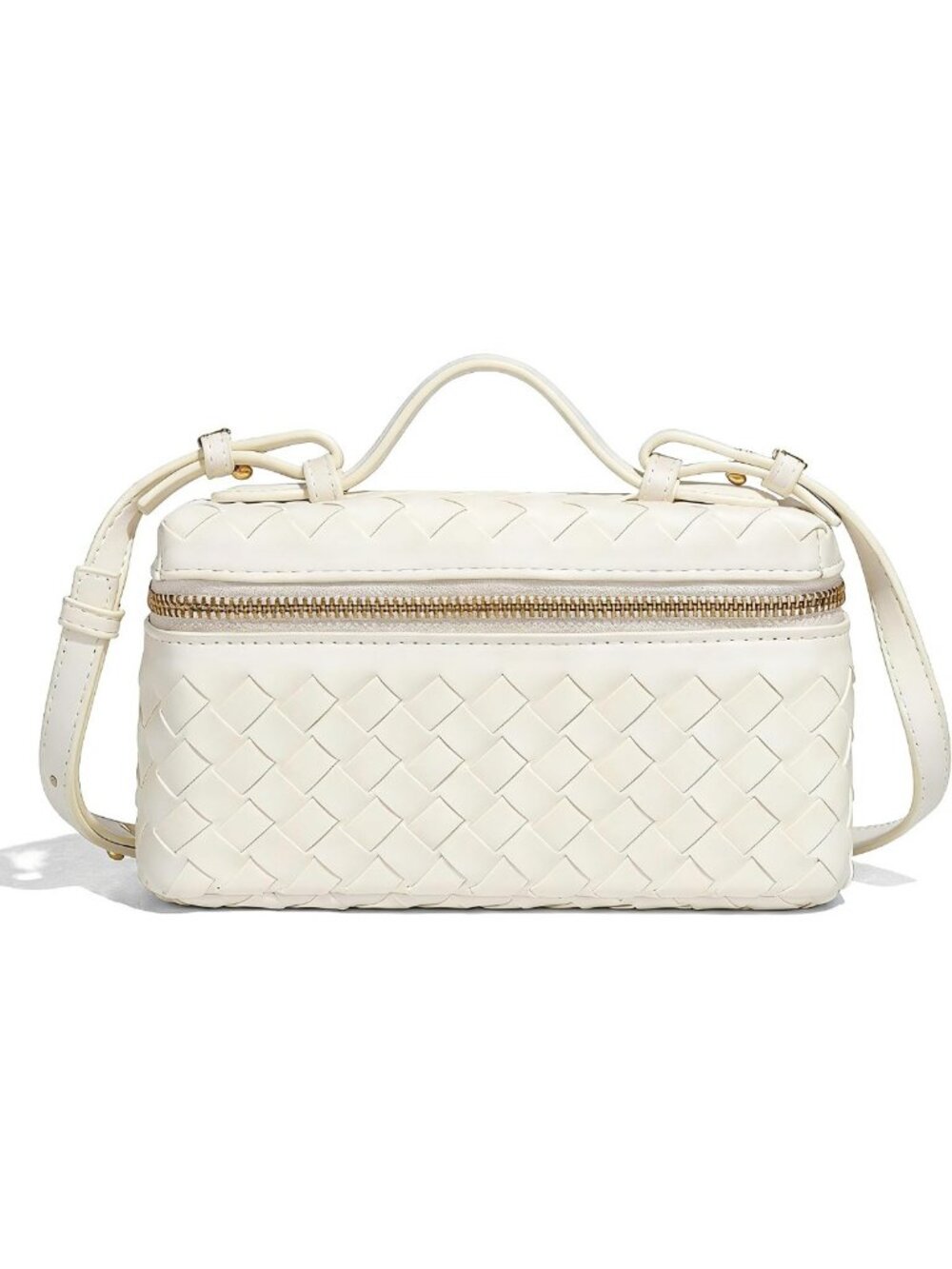 Chic Mini Woven Crossbody Purse | Trendy Square Box Tote & Shoulder Bag